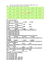 Đề thi Violympic môn Toán lớp 4 vòng 4 - Năm học 2016-2017